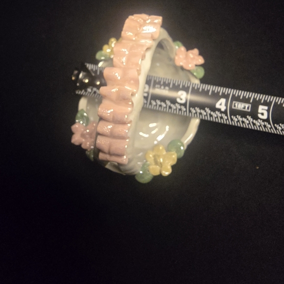 Vintage ceramic basket - Picture 5 of 11